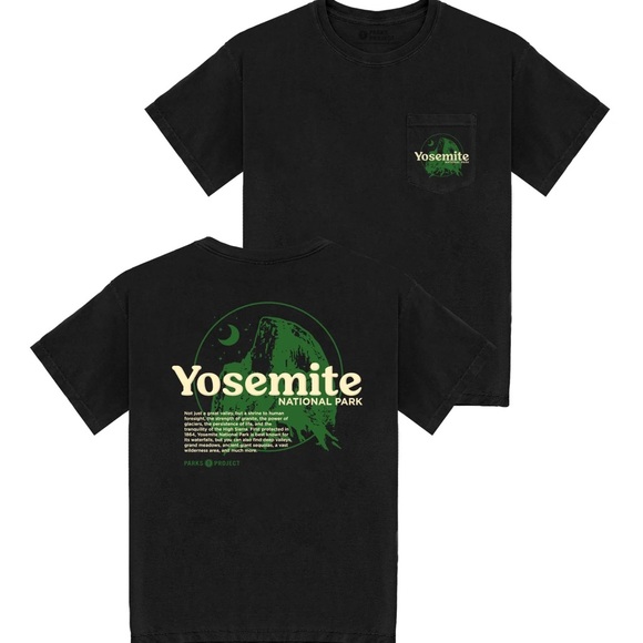 Parks Project Other - Parks Project Yosemite Puff Print Pocket Tee